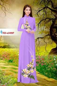 Vải áo dài hoa ly AD TED a3499 36