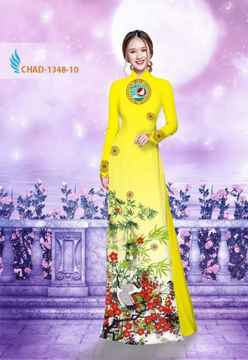 Vải áo dài hoa phượng AD CHAD 1348 34