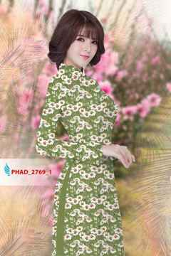 Vải áo dài hoa cúc nhí AD PHAD 2769 2