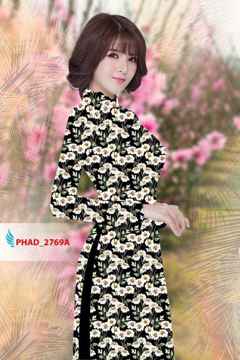 Vải áo dài hoa cúc nhí AD PHAD 2769 8