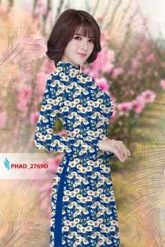 Vải áo dài hoa cúc nhí AD PHAD 2769 10