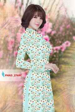 Vải áo dài hoa cúc nhí AD PHAD 2769 9