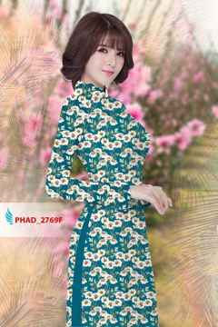 Vải áo dài hoa cúc nhí AD PHAD 2769 12