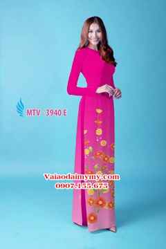 Vải áo dài hoa đẹp AD MTV 3940 3
