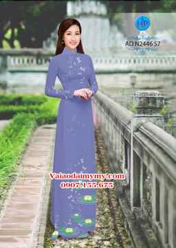 Vải áo dài Hoa Sen AD N2446 34