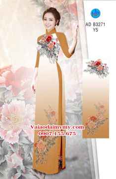 Vải áo dài Hoa Mẫu Đơn AD B3271 36