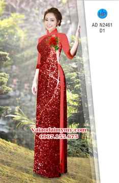 1532253266 600 vai ao dai hoa hong tren nen kim tuyen lap lanh ad