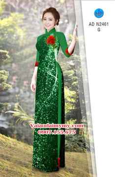 1532253267 365 vai ao dai hoa hong tren nen kim tuyen lap lanh ad