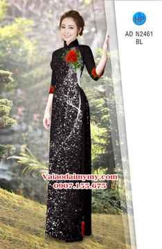 1532253267 633 vai ao dai hoa hong tren nen kim tuyen lap lanh ad