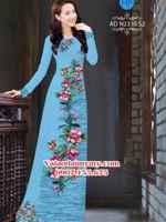 Vải áo dài Hoa in 3D AD N2335