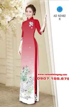 Vải áo dài Hoa xinh nhẹ nhàng AD N2482 30