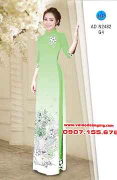 Vải áo dài Hoa xinh nhẹ nhàng AD N2482 26