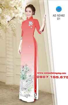 Vải áo dài Hoa xinh nhẹ nhàng AD N2482 28