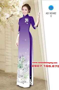 Vải áo dài Hoa xinh nhẹ nhàng AD N2482 33