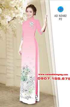 Vải áo dài Hoa xinh nhẹ nhàng AD N2482 31