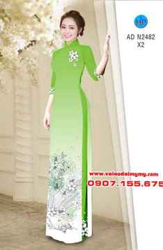 Vải áo dài Hoa xinh nhẹ nhàng AD N2482 36