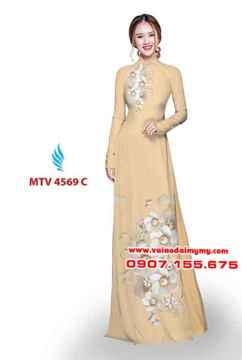 Vải áo dài in hoa đẹp AD MTV 4569 27
