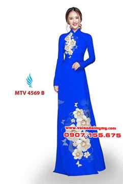 Vải áo dài in hoa đẹp AD MTV 4569 26