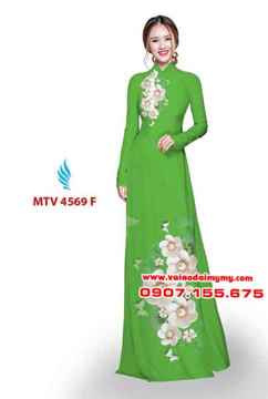 Vải áo dài in hoa đẹp AD MTV 4569 31