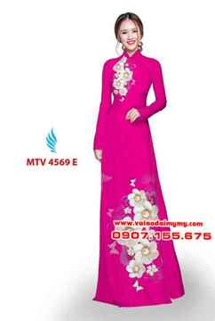 Vải áo dài in hoa đẹp AD MTV 4569 30