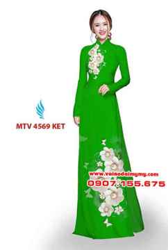 Vải áo dài in hoa đẹp AD MTV 4569 36