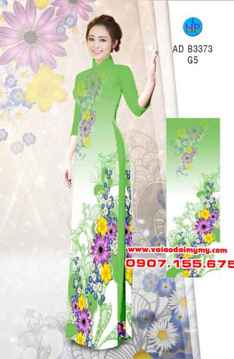 Vải áo dài Hoa in 3D AD B3373 28