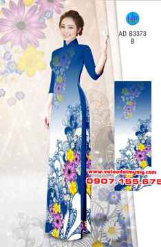 Vải áo dài Hoa in 3D AD B3373 31