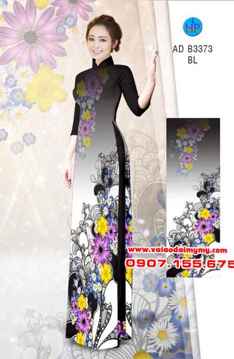 Vải áo dài Hoa in 3D AD B3373 30