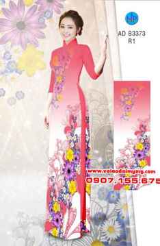 Vải áo dài Hoa in 3D AD B3373 36