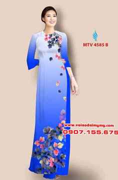 Vải áo dài hoa đẹp đơn giản AD MTV 4585 29