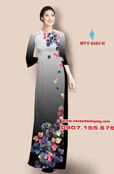 Vải áo dài hoa đẹp đơn giản AD MTV 4585 33
