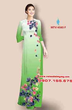 Vải áo dài hoa đẹp đơn giản AD MTV 4585 32
