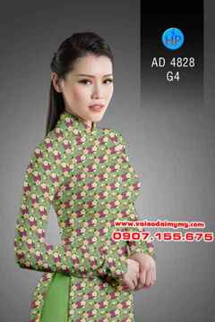 Vải áo dài Hoa nhí dễ thương AD 4828