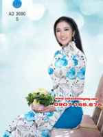 Vải áo dài Hoa poppy AD 3690