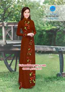 Vải áo dài Hoa và bi AD N2545 27