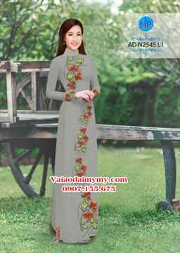 Vải áo dài Hoa và bi AD N2545 32
