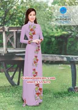 Vải áo dài Hoa và bi AD N2545 36
