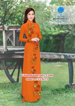 Vải áo dài Hoa và bi AD N2545 34
