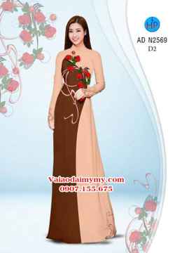 Vải áo dài Hoa hồng AD N2569 25