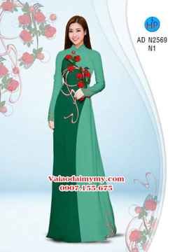 Vải áo dài Hoa hồng AD N2569 28