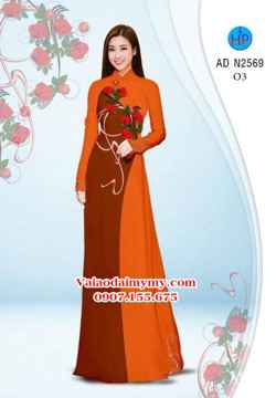 Vải áo dài Hoa hồng AD N2569 33