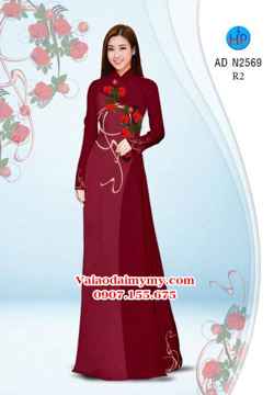 Vải áo dài Hoa hồng AD N2569 31