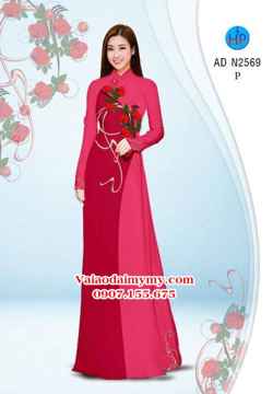 Vải áo dài Hoa hồng AD N2569 32