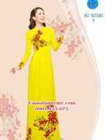 Vải áo dài Hoa in 3D AD N2580