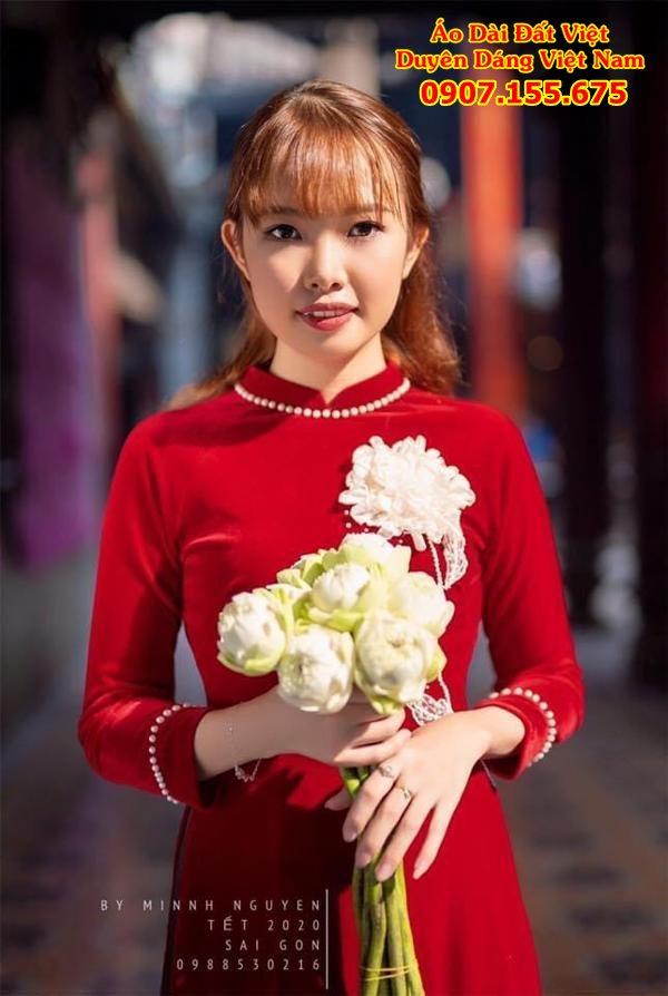 ao dai cuoi mau do sang trong 15