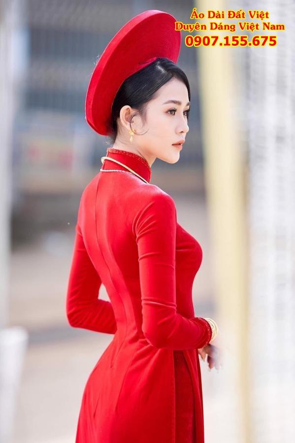 ao dai cuoi mau do sang trong 21