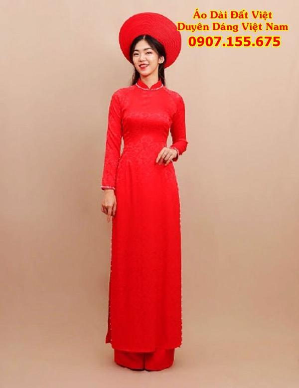 ao dai cuoi mau do sang trong 5