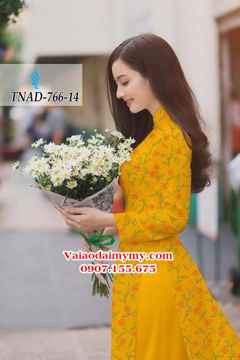 Vải áo dài hoa đều nguyên áo AD TNAD 766 28