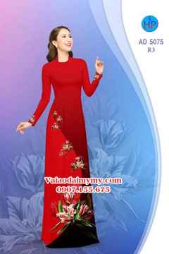 Vải áo dài Hoa in 3D AD 5075 32