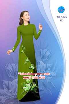 Vải áo dài Hoa in 3D AD 5075 30
